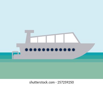 Caribbean Cruise  Design, vector lllustration