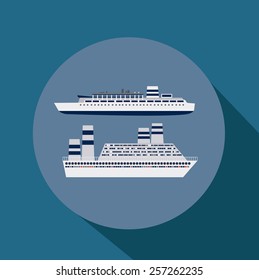 Caribbean Cruise  Design, vector lllustration