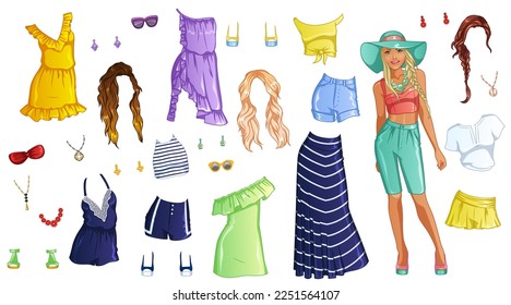 Caribbean Cruise Paper Doll