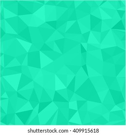 Caribbean green polygon background