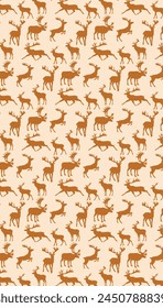 Caribou animal pattern texture repeating seamless