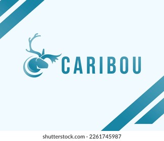 caribou logo design vector illustration for your business 