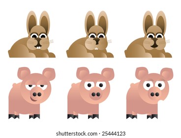 Caricature animals