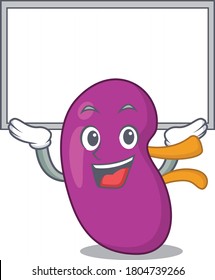 Caricature character of kidney succeed lift up a board