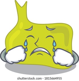 Caricature design of pituitary having a sad face