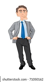 caricature of the Director. Vector.