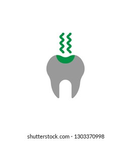 Caries and cavity icon. Element of Dental Care icon for mobile concept and web apps. Detailed Caries and cavity icon can be used for web and mobile