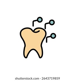 caries icon collection .design style with background