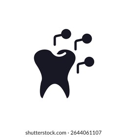 caries icon collection .design style with background