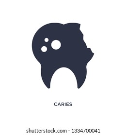 caries icon. Simple element illustration from medical concept. caries editable symbol design on white background. Can be use for web and mobile.