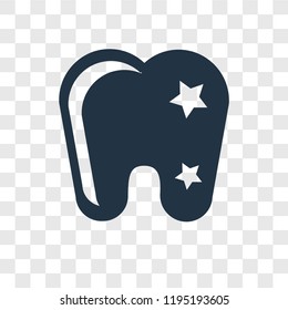 Caries vector icon isolated on transparent background, Caries transparency logo concept