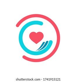 Caring Giving Love Icon Vector