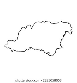 Kärntner Landkarte, Region Slowenien. Vektorgrafik.