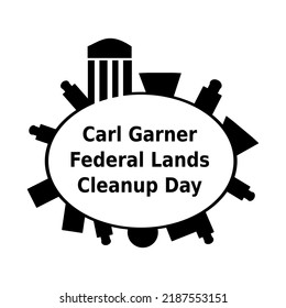 Carl Garner Federal Lands Cleanup Day. Vector