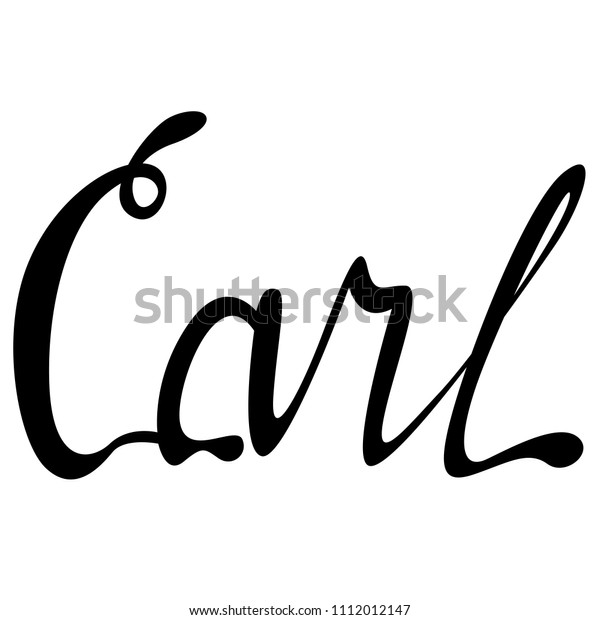 Carl Name Lettering Stock Vector (Royalty Free) 1112012147 | Shutterstock