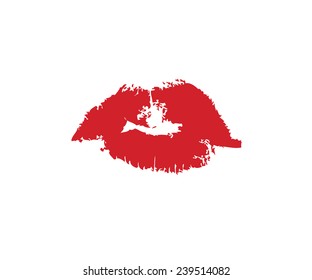 Carmine kiss vector
