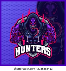 Carnage Black Widow Spider Skull mascot esport logo design illustrations vector template, tarantula venom logo for team game streamer illustration on isolated background