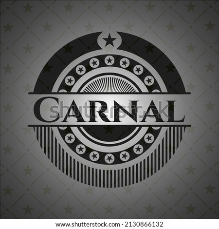 Carnal dark icon or emblem. Vector Illustration. Detailed. 
