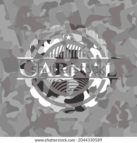 Carnal on grey camo pattern 