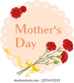 Carnation bouquets and Mother's Day titles