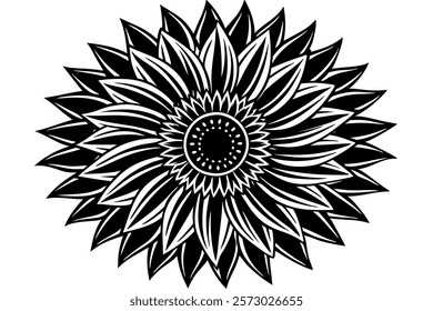 A carnation with delicate lace-inspired floral patterns, t-shirt design vector graphics, contour, white background