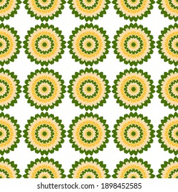 Carnation floral tile seamless pattern vector graphic design. Abstract garden flower illustration. Flourish wallpaper stencil. Modern spring textile fashion print. Rustic tile seamless pattern.