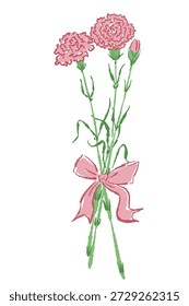 Nelkensymbole, Linie Vektor