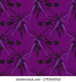 Carnation flowers .Vector. Image on a white and colored background.