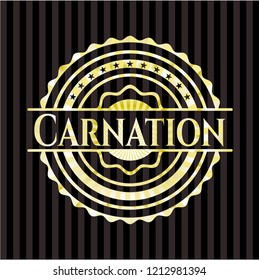 Carnation golden emblem