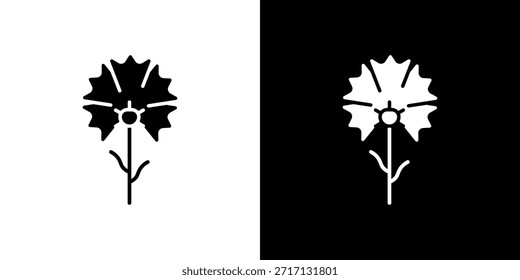 Nelken-Symbol, Symbol im Glyphenstil für Website oder mobile App