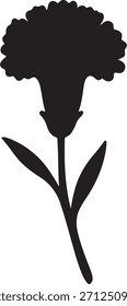 Icono de clavel – Ilustración vectorial