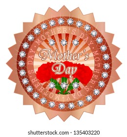 Carnation medal frame Mother's Day