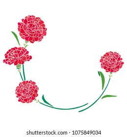 Carnation Mother's Day background