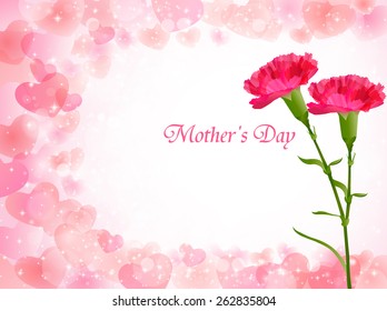 Carnation Mother's Day background