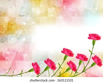  Carnation Mother's Day background