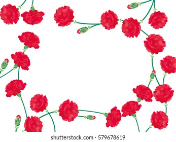 Carnation Mother's Day background