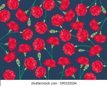 Carnation Mother's Day background