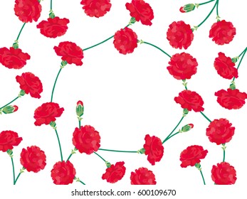 Carnation Mother's Day background