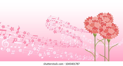 Carnation Mother's Day Flower background