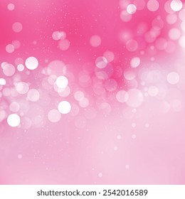 Carnation Pink Bokeh Background Vector