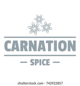 Carnation spice logo. Simple illustration of carnation spice vector logo for web