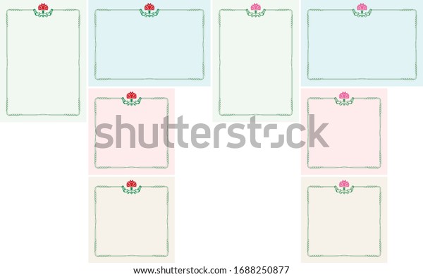 Carnation themed background.A frame that gave a\
change in size to the same design.Good frame for a4 size\
paper.Certificate\
frame.