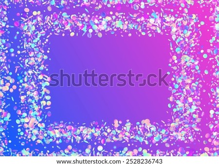 Carnaval Background. Pink 3d Paper. Neon Burst. Cristal Design. Hologram Sparkle. Falling Dust. Light Texture. Disco Surprise Cristals. Purple Carnaval Background