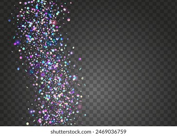 Carnaval Burst. Modern Banner. Hologram Serpentine. 3d Birthday Explosion. Happy Concept. Cristal Design. Holographic Background. Pink Laser Effect. Purple Carnaval Burst