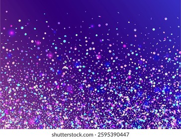 Carnaval Glitter. 3d Pattern. Glare Colourful Explosion. Falling Ribbon. Hologram Effect. Cristal Poster. Blue Disco Serpentine. Party Tinsel. Pink Carnaval Glitter