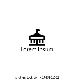 diseño de icono del logotipo carnaval con estilo sencillo
