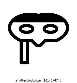 Carnaval mask icon isolated sign symbol vector illustration - high quality black style vector icons
