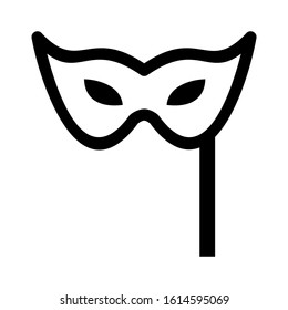 Carnaval mask icon isolated sign symbol vector illustration - high quality black style vector icons
