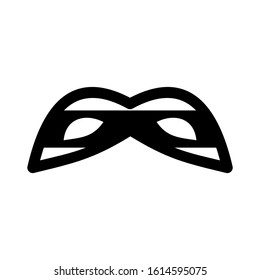 Carnaval mask icon isolated sign symbol vector illustration - high quality black style vector icons
