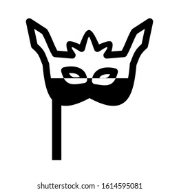 Carnaval mask icon isolated sign symbol vector illustration - high quality black style vector icons
